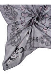 Mısırlı Eşarpları Mısırlı Eşarp Alize Krep Etnik Desenli Eşarp 140x140 Cm