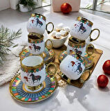 Royking Cavallo 6 lı Kahve Fincan Takımı GRİ BKY 005