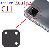 Tkgz Oppo Realme C11 Arka Kamera Camı Lens Yapışkanlı