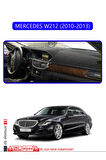 Mercedes W212 2010-2013 Torpido Koruma  Halısı -  Mavi Kenar