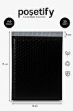 Balonlu Siyah Kargo Poşeti 10x15+5 cm | 140 gr Bantlı Patpatlı Kargo Poşeti | 20’li E-Ticaret Poşeti