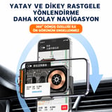 15W Kablosuz Araç Şarj Cihazı Otomatik Sensörlü Telefon Tutucu Magsafe Uyumlu