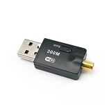 300Mbps Wireless USB WiFi Adaptör Dongle 5dBi Anten Network LAN