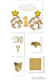 Gold 1 Yaş Lüks Doğum Günü Seti