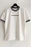 Unisex Beyaz Yeni Sezon Oversize Bryant 24 Baskılı Yazlık T-shirt