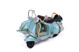 Dekoratif Metal Scooter Sepetli Vintage Biblo Ev Ofis Hediyelik