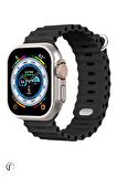 Fuchsia Watch Ultra 8 Max Gri - Siyah Akıllı Saat