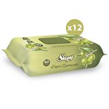 Sleepy Zeytinyağlı 90 Yaprak 12'li Paket Islak Mendil