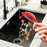 Lavabo Süzgeci Renkli 6 Kademeli Mutfak Gider Tıpası Lavabo Süzgeci