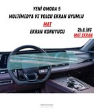Yeni Omoda 5 Multimedya ve Yolcu Ekran Uyumlu Mat Ekran Koruyucu