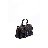 Silver Polo  Kadın Omuz Çantası 1159-45430 SILVER POLO Kadın ÇANTASI M178 FÜME-MAT SİYAH