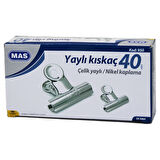 BEYAZ METAL KISKAÇ 40 MM 24 PARÇA  YAYLI CİLT KISKAÇI (5224)