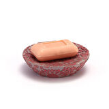 SABUNLUK PEMBE ÖRGÜ MODEL POLİRESİN 13x13x2cm