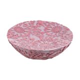 SABUNLUK PEMBE ÖRGÜ MODEL POLİRESİN 13x13x2cm