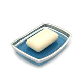 SABUNLUK GRİ MAVİ POLİRESİN 14X10X2CM BANYO SETİ  