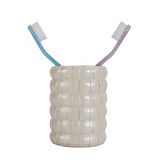 Diş Fırçalık Örgü Model Banyo Aksesuarı 8x8x11cm