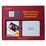 Instax Link Wide Beyaz Akıllı Telefon Yazıcısı Bundle Box