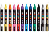 uni-ball UNİ POSCA AKRİLİK MARKÖR PC-5M 12-Lİ SET