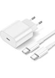 Yeni Nesil Iphone Şarj Aleti ve Kablo 25W Çift Usb-C Hızlı Şarz Cihazı 