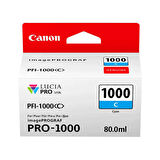 PlotterSarf® Canon PFI-1000 C (Cyan) Mavi A2 Yazıcı Orijinal Mürekkep Kartuş 80 ml. (0547C001)