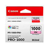 PlotterSarf® Canon PFI-1000 PM (Photo Magenta ) Fotoğraf Kırmızı A2 Yazıcı Orijinal Mürekkep Kartuş 80 ml. (0551C001)