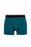DeFacto Regular Fit Baskılı 3'lü Boxer B0495AX24SMNV135