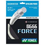 YONEX BG 66 FORCE BADMİNTON KORDAJI BEYAZ (10m)