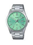 Casio MTP-VD03D-3A2UDF Quartz Çelik Gri Yeşil Kadran 41 mm Erkek Kol Saati