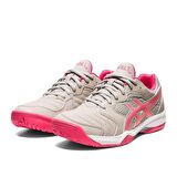 Asics Gel-Dedicate 6 Gri/Pembe Kadın Tenis Ayakkabısı