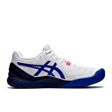 Asics Gel-Resolution 8 Beyaz/Mavi Kadın Tenis Ayakkabısı