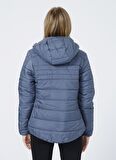 Asics 2032C155-021 Padded Jacket W O Yaka Normal Kalıp Düz Beyaz Kadın Mont