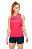Asics Core Asics Tank Pembe Bayan Kolsuz Tenis Tshirt