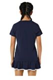Asics Tennis Graphic Tee Lacivert Kız Çocuk Tenis Tişört