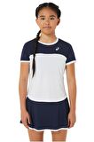 Asics SS Top Kız Çocuk Lacivert Tenis Tişört
