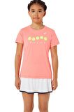 Asics Tennis Graphic Tee Pembe Kız Çocuk Tenis Tişört