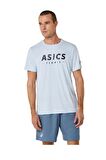Asics Court Tennis Graphic Tee Erkek Açık Mavi Tenis Tişört