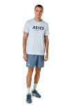 Asics Court Tennis Graphic Tee Erkek Açık Mavi Tenis Tişört