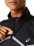2011C875-001LITE-SHOW JACKET Siyah Erkek Hakim Yaka Regular Fit Desenli Zip Ceket