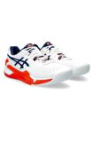 Asics Gel Resolution 9 Beyaz Turuncu Erkek Tenis Ayakkabısı