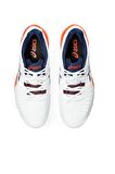 Asics Gel Resolution 9 Beyaz Turuncu Erkek Tenis Ayakkabısı