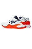 Asics Gel Resolution 9 Beyaz Turuncu Erkek Tenis Ayakkabısı