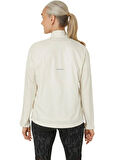 2012C862-200LITE-SHOW JACKET Bej Kadın Hakim Yaka  Regular Fit Desenli Zip Ceket