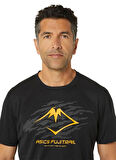 2011C981-001FUJITRAIL LOGO SS TOP Siyah Erkek Bisiklet Yaka Regular Fit Baskılı T-Shirt
