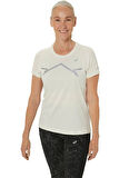 2012C938-200LITE-SHOW SS TOP Bej Kadın Bisiklet Yaka Regular Fit Baskılı T-Shirt
