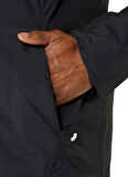 2011D084-001 ROAD PACKABLE JACKET Siyah Erkek Kapüşon Yaka Normal Kalıp  Rüzgarlık