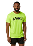 2011C334-750 CORE ASICS TOP Sarı Erkek Yuvarlak Yaka Normal Kalıp Baskılı T-Shirt