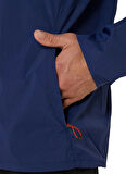 2011D084-400 ROAD PACKABLE JACKET Mavi Erkek Kapüşon Yaka Normal Kalıp  Rüzgarlık
