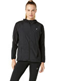 2012D076-001 ROAD PACKABLE JACKET Siyah Kadın Kapüşon Yaka Normal Kalıp  Rüzgarlık