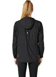 2012D076-001 ROAD PACKABLE JACKET Siyah Kadın Kapüşon Yaka Normal Kalıp  Rüzgarlık