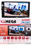 MEGA Vm-3404, 4x52 W, Dokummatik Araba, Oto Teyp Dokunmatik, Usb Girişli, Bluetooth, Mp3, Aux, Rady